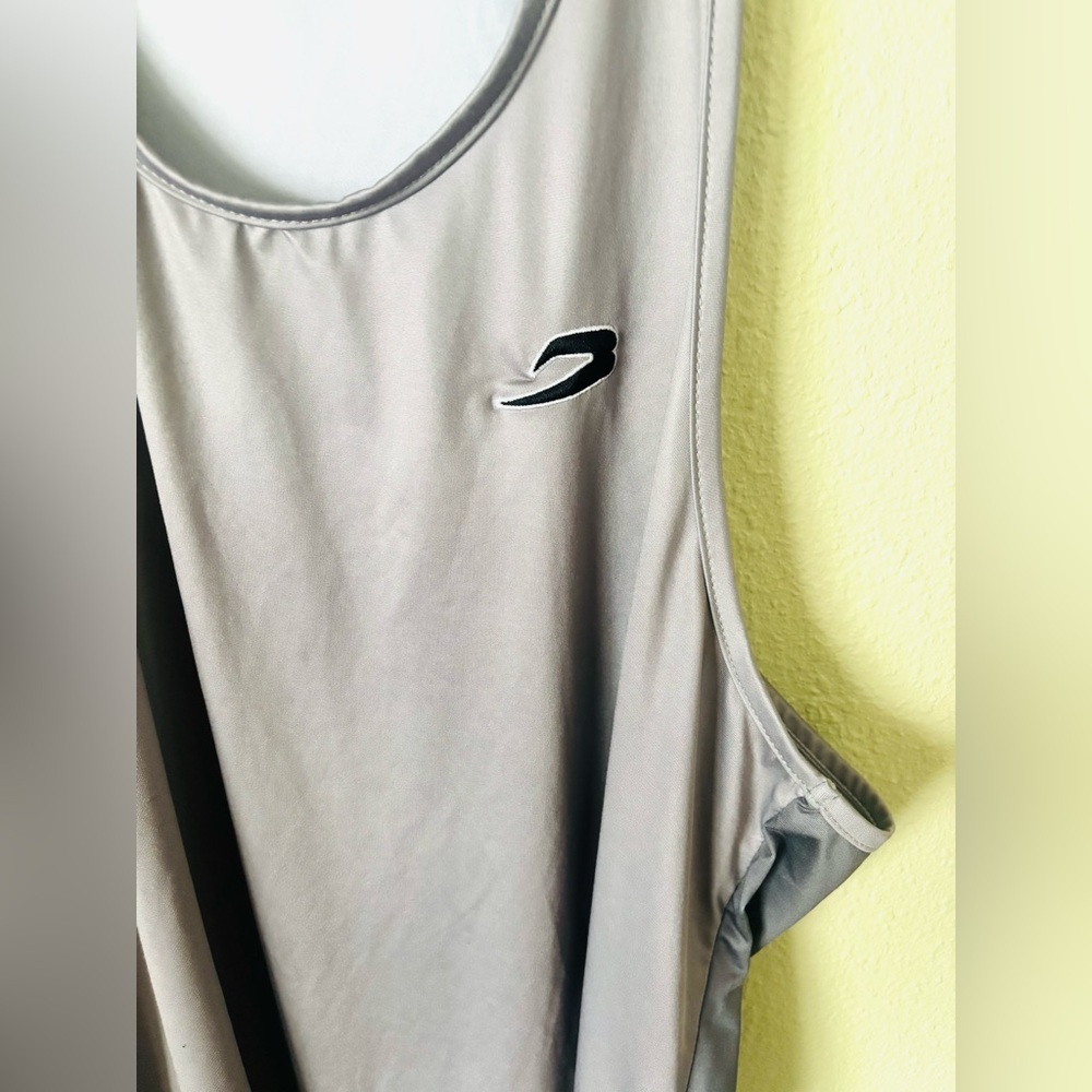 Boxraw Silver Boxing Work Out Men’s Razorback Tank Top Size: Large - Picture 3 of 5